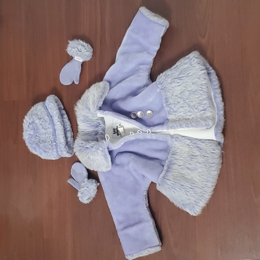 Corky&co girl's jacket, gloves and hat